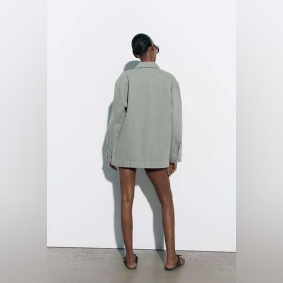 ZARA UTILITY OVERSHIRT - Picture 3 of 12